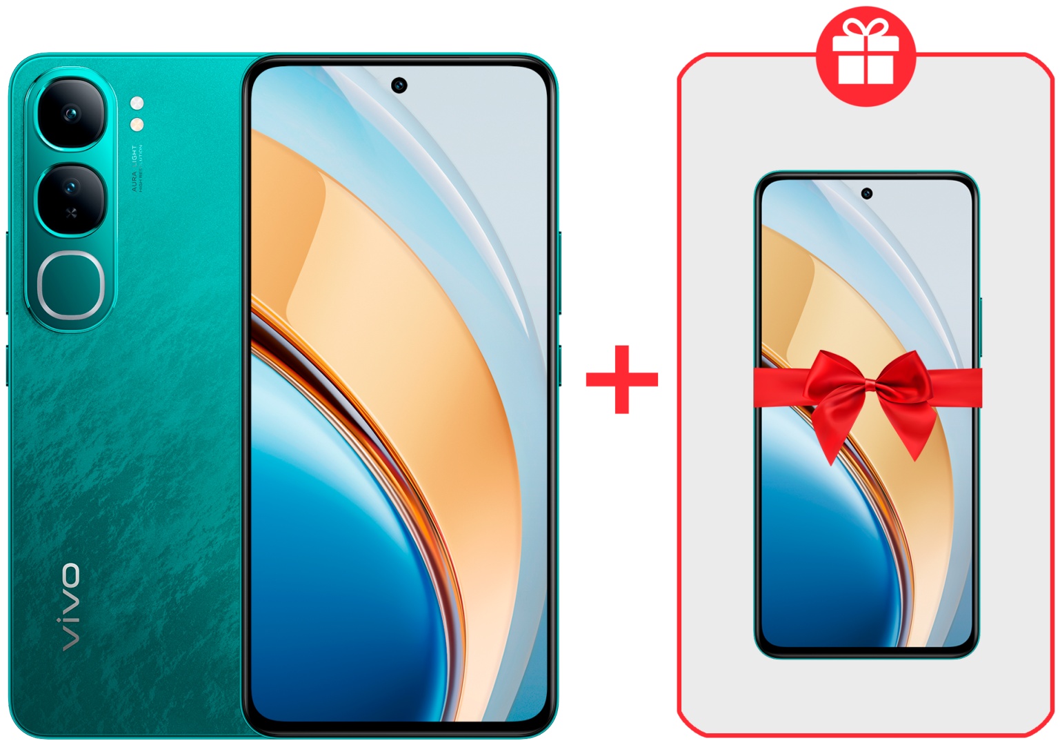 Смартфон Vivo V40 Lite 8 ГБ/128 ГБ зеленый + подарок
