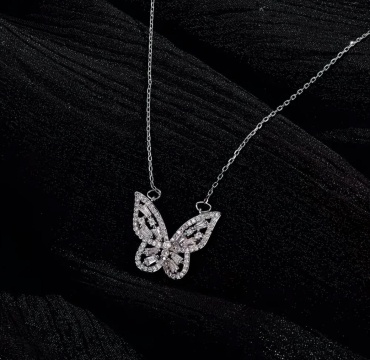 Цепь Jewelry длина 45 см титан, медицинская сталь фианит