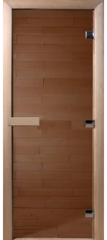 Дверь стеклянная DoorWood Бронза 2000x800 мм, универсальная