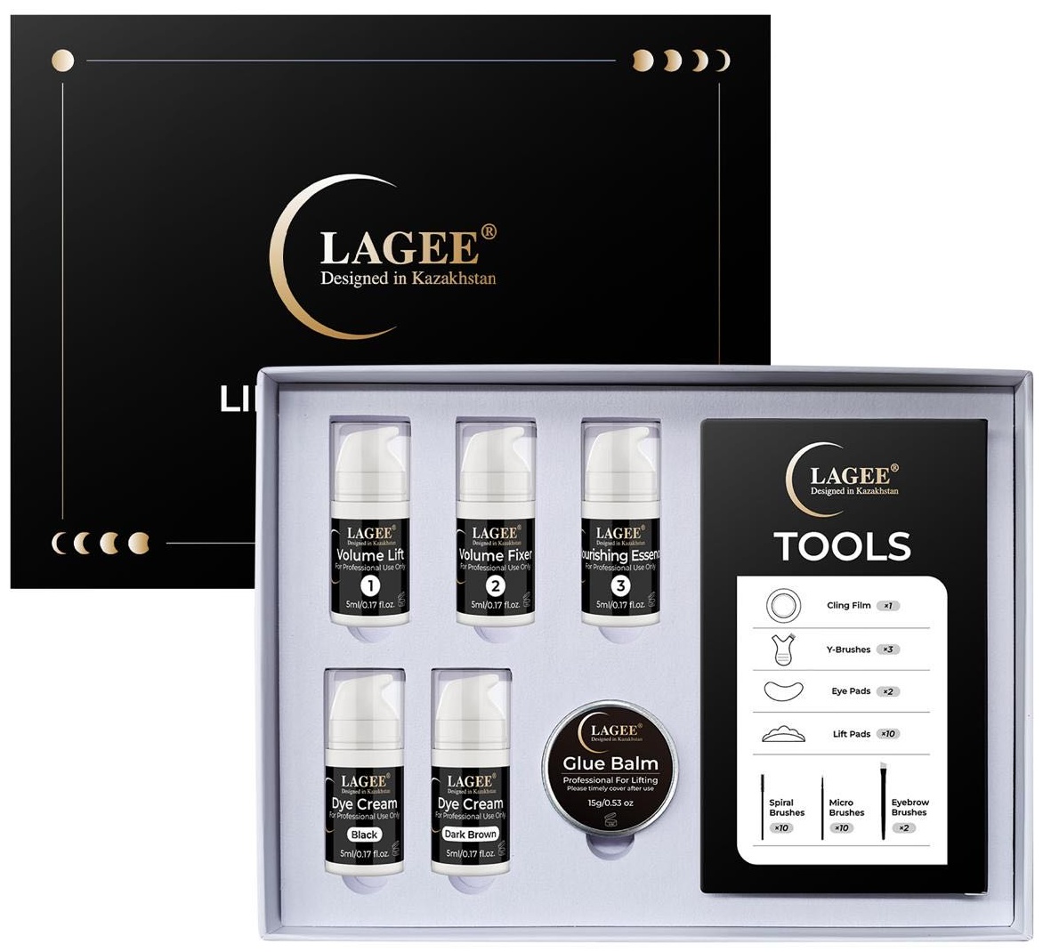 Lagee набор для ламинирования для ресниц, для бровей LAGEE 5 мл