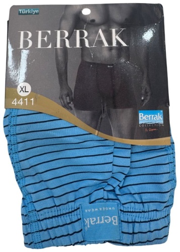 Боксеры Berrak черный, голубой