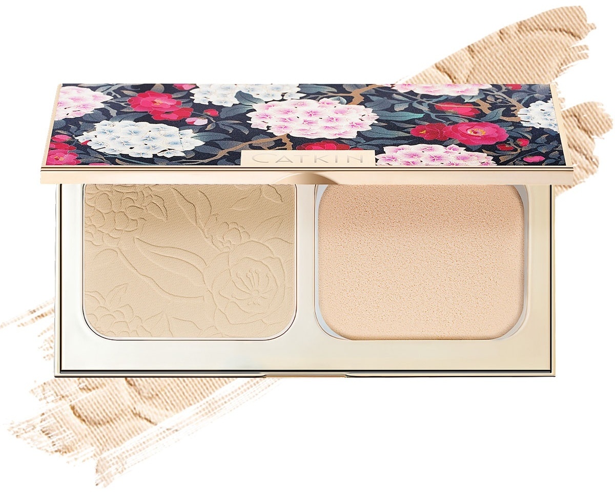Пудра CATKIN Flower-Like Pressed Powder кремовая C03 Natural полупрозрачный