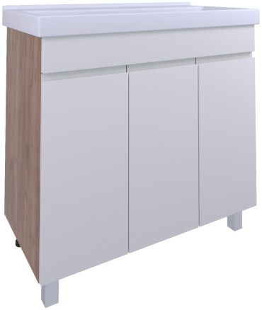Тумба с раковиной AVK A4 ТР 3Д 1000 К, 100x85x48 см, мультиколор