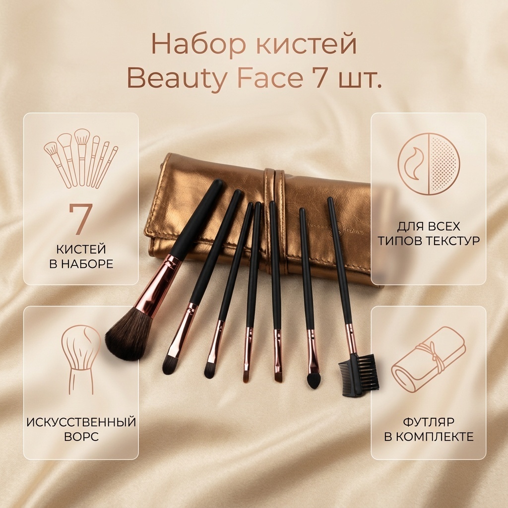 Beauty Face Набор кистей 7 шт
