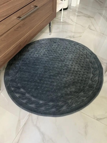 Коврик хлопок120х120 антр/ст/диз 120x100 см, хлопок