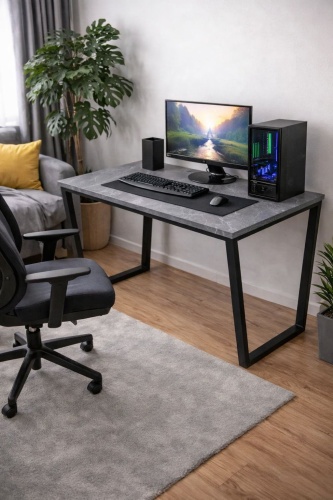 Стол компьютерный Loft, 120х60x75 см, серый