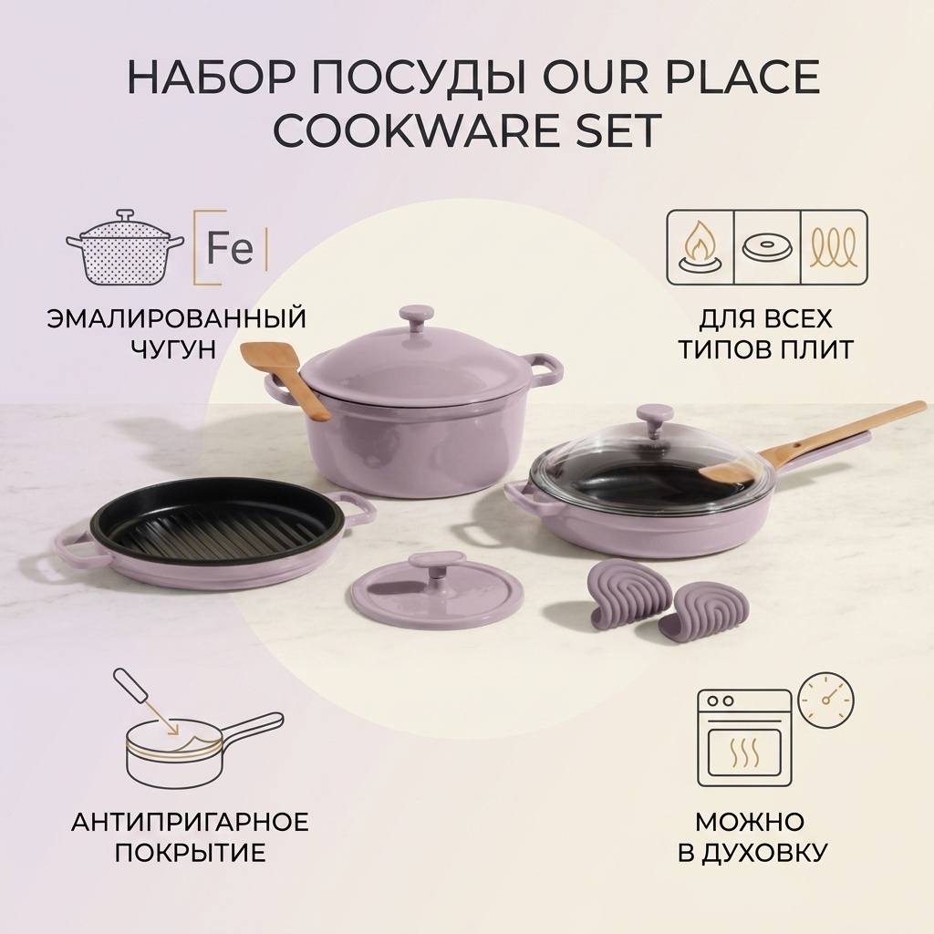 Смешанный набор OUR PLACE 5 в 1