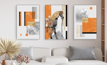 Room Art KZ модульная картина Лошади 180x90 см