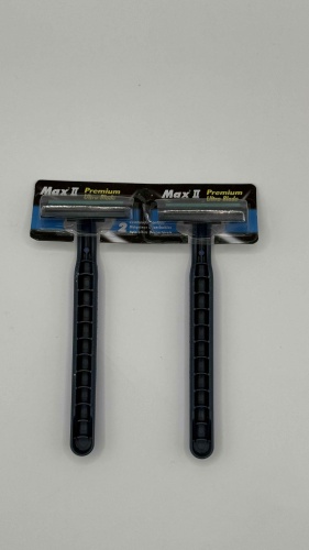 Одноразовые бритвенные станки Max II Premium Ultra Blade, набор 2 шт. сменная кассета 1 шт