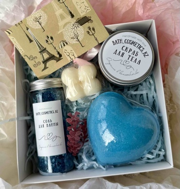 Bath_cosmetics_kz Бомбочка Сердце голубой 455 г 077 бомбочка 450 г