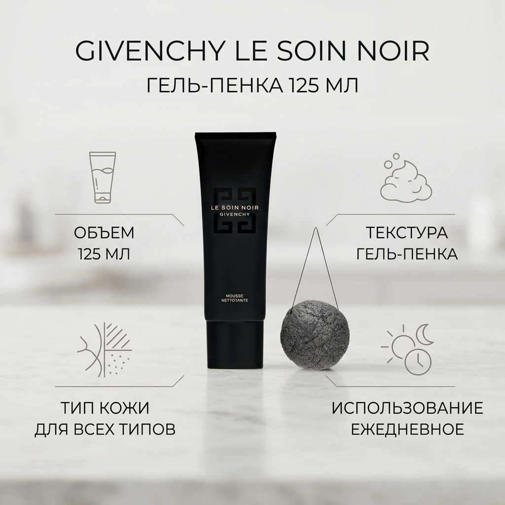 GIVENCHY le soin noir гель-пенка 125 мл