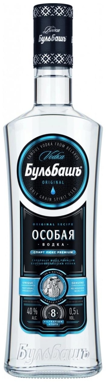 Водка Бульбашъ Особая классическая 40% 0.5 л