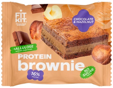 FIT KIT батончик Protein Brownie chocolate&hazelnut 1 шт