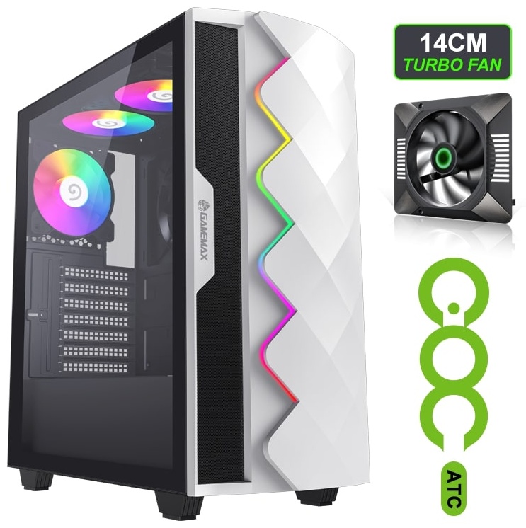 Корпус Game Max DIAMOND CP WT белый
