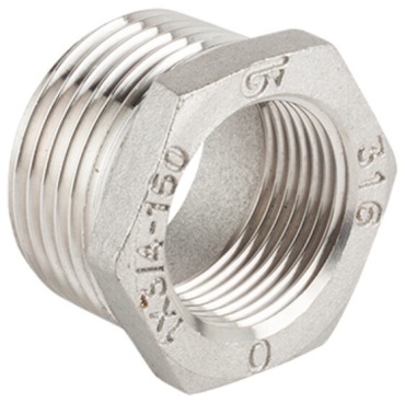 GENEBRE переходник 3/4" x 3/8", сталь нержавеющая, 1 шт