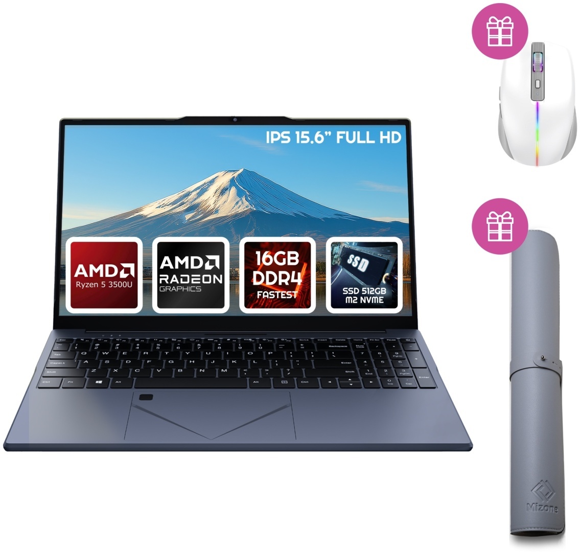 Ноутбук Mizone Litebook R5 15.6" / 16 Гб / SSD 512 Гб / Win 10 / Litebook R5 + подарок