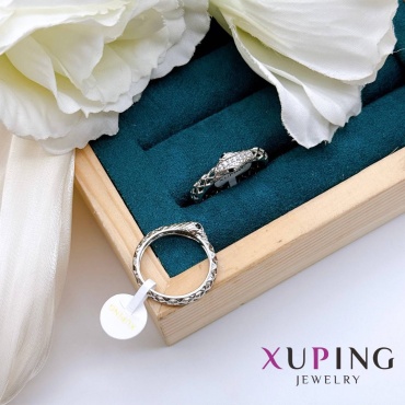 Кольцо Xuping Jewelry 429367561 размер 18 титан, без вставок, серебристый