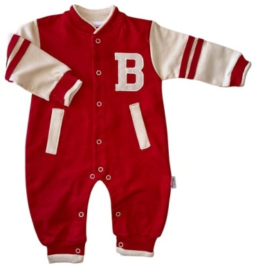 Слип Murat Baby бежевый, красный