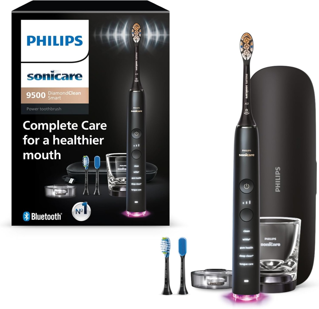 Philips звуковая щетка Sonicare DiamondClean Smart 9500 HX9923/11 щетина средняя черный