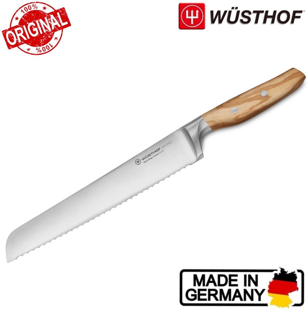 Нож для хлеба WUSTHOF Amici Double Serrated Bread, лезвие: углеродистая сталь 1 шт