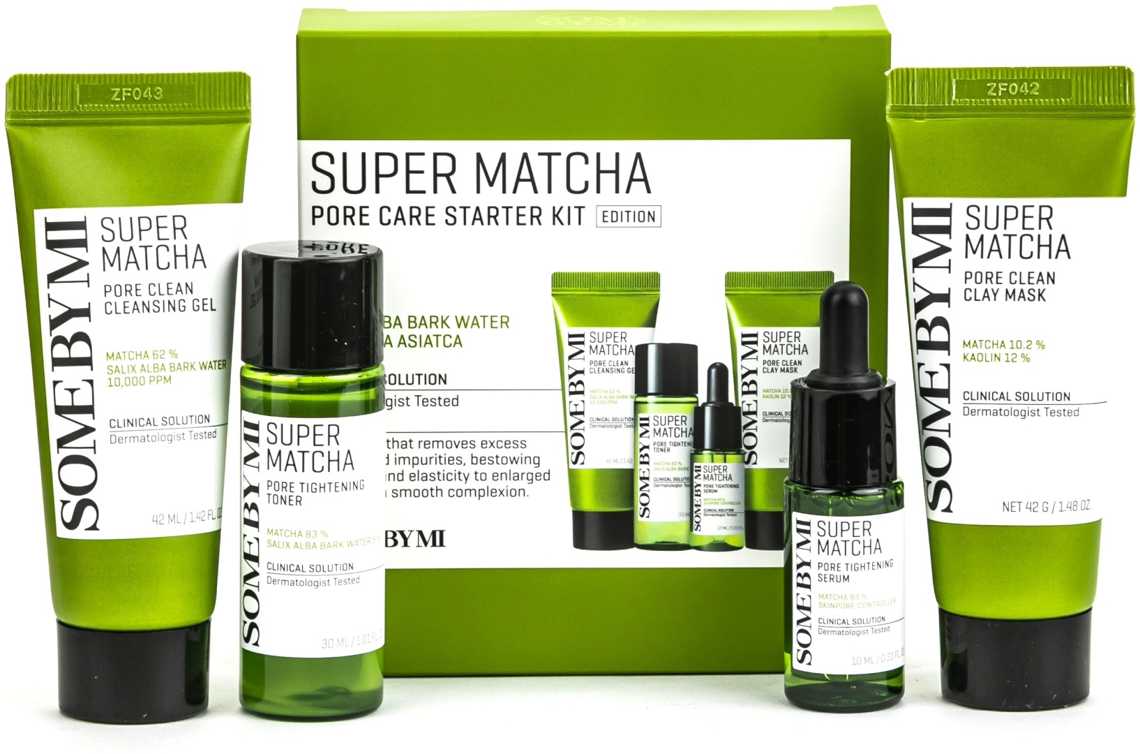 Some by Mi Super Matcha Pore Care Starter Kit Набор Миниатюр с Чайным Деревом набор по уходу за лицом унисекс