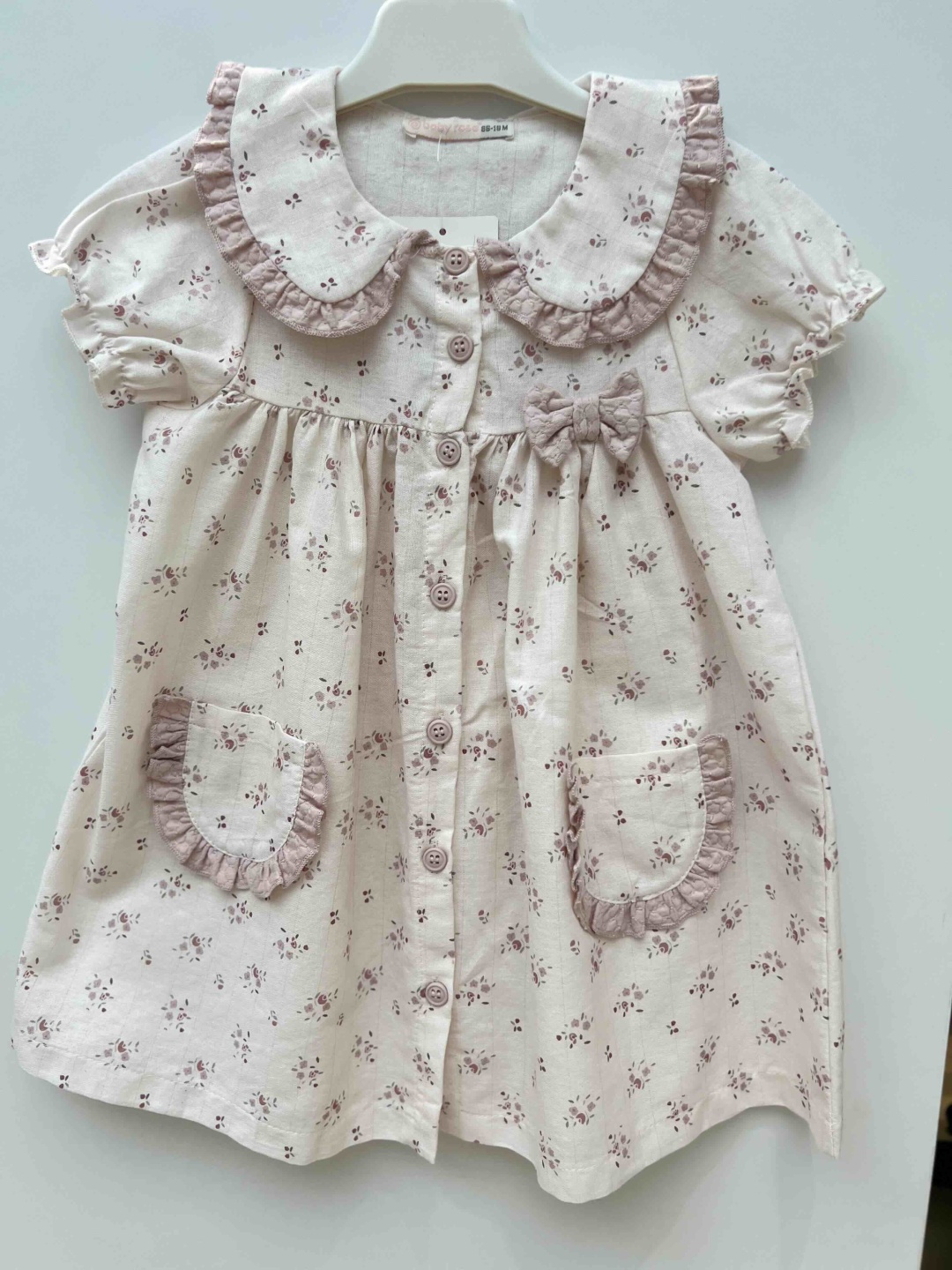 Повседневное платье Baby Rose белый, розовый