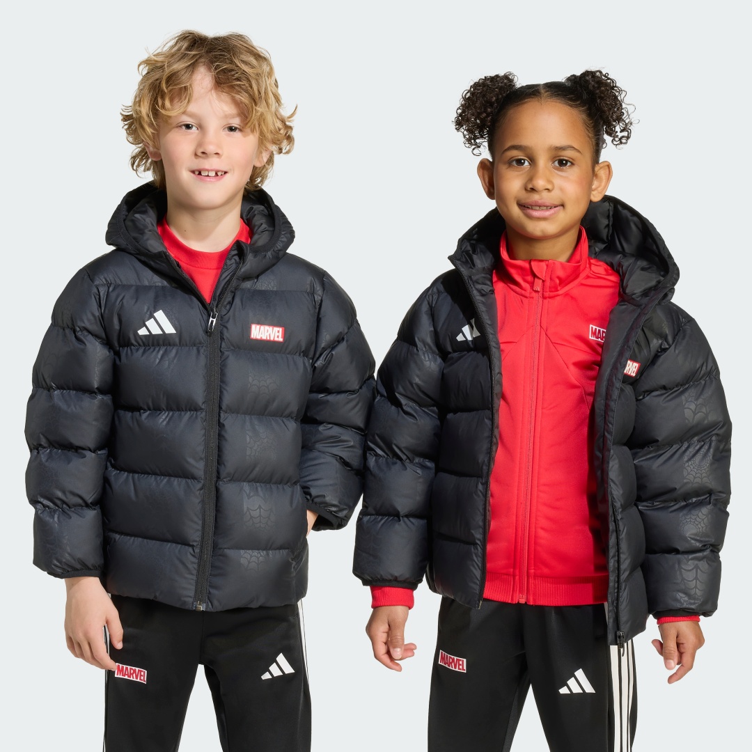 Зимняя куртка adidas Человек-паук черный