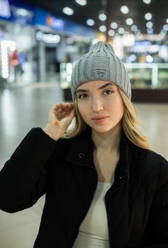 Шапка Алиса размер 56, 57, 58, серый
