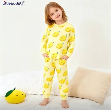 Пижама Little buddy белый, желтый