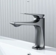 Смеситель LUXURY 1022-7, цинк, цвет графит