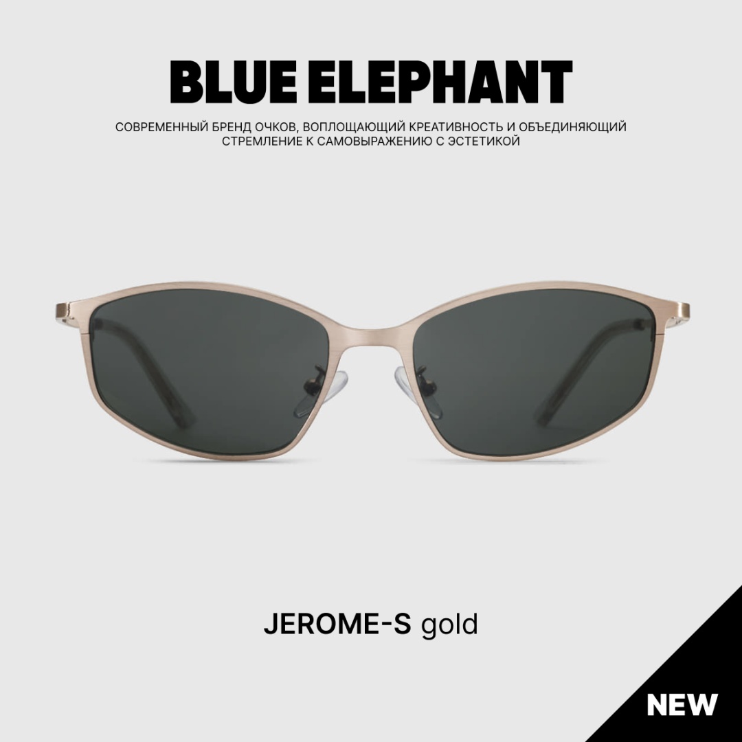 BLUE ELEPHANT солнцезащитные очки треугольные однотонные