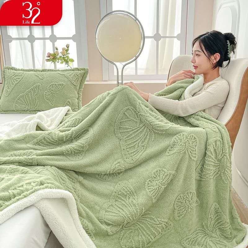Одеяло LOBRUN AR-БАРАШЕК GREEN BUTTERFLY-M 200x230 всесезонное