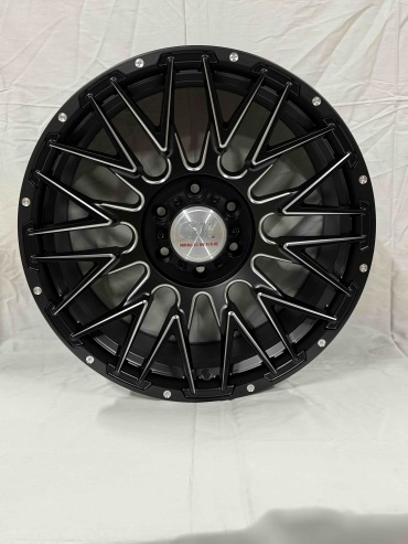 Auher A411 9x20/6x139.7 D110.5 ET18 4 диска серебристый, черный матовый