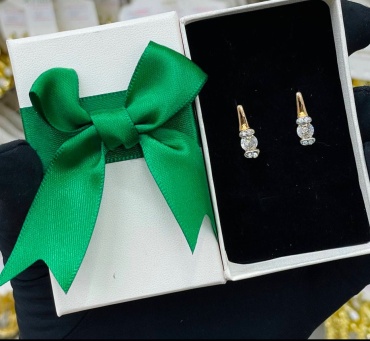 Серьги LuA brand бижутерный сплав, фианит
