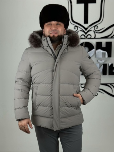 Пуховик ТОН САРАЙЫ серый