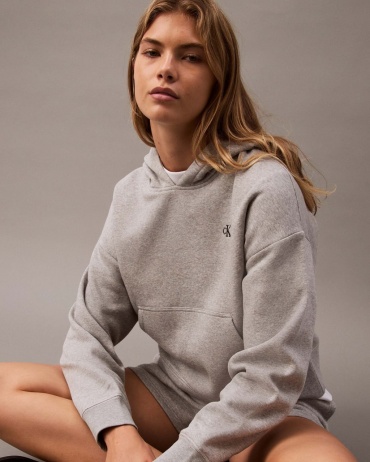 Худи Calvin Klein серый