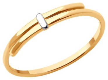 Diamant RIN-DI-585-101397-155 размер 15.5 вес 0.9 г золото, без вставок