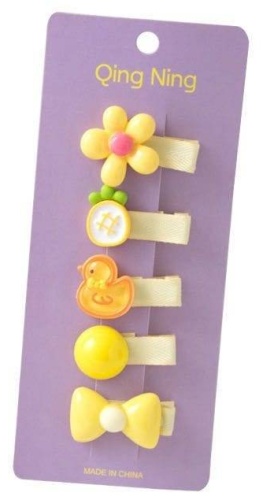 Заколка зажим, 5 шт