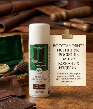 Краска коричневый, Краска-восстановитель цвета темно-коричневый