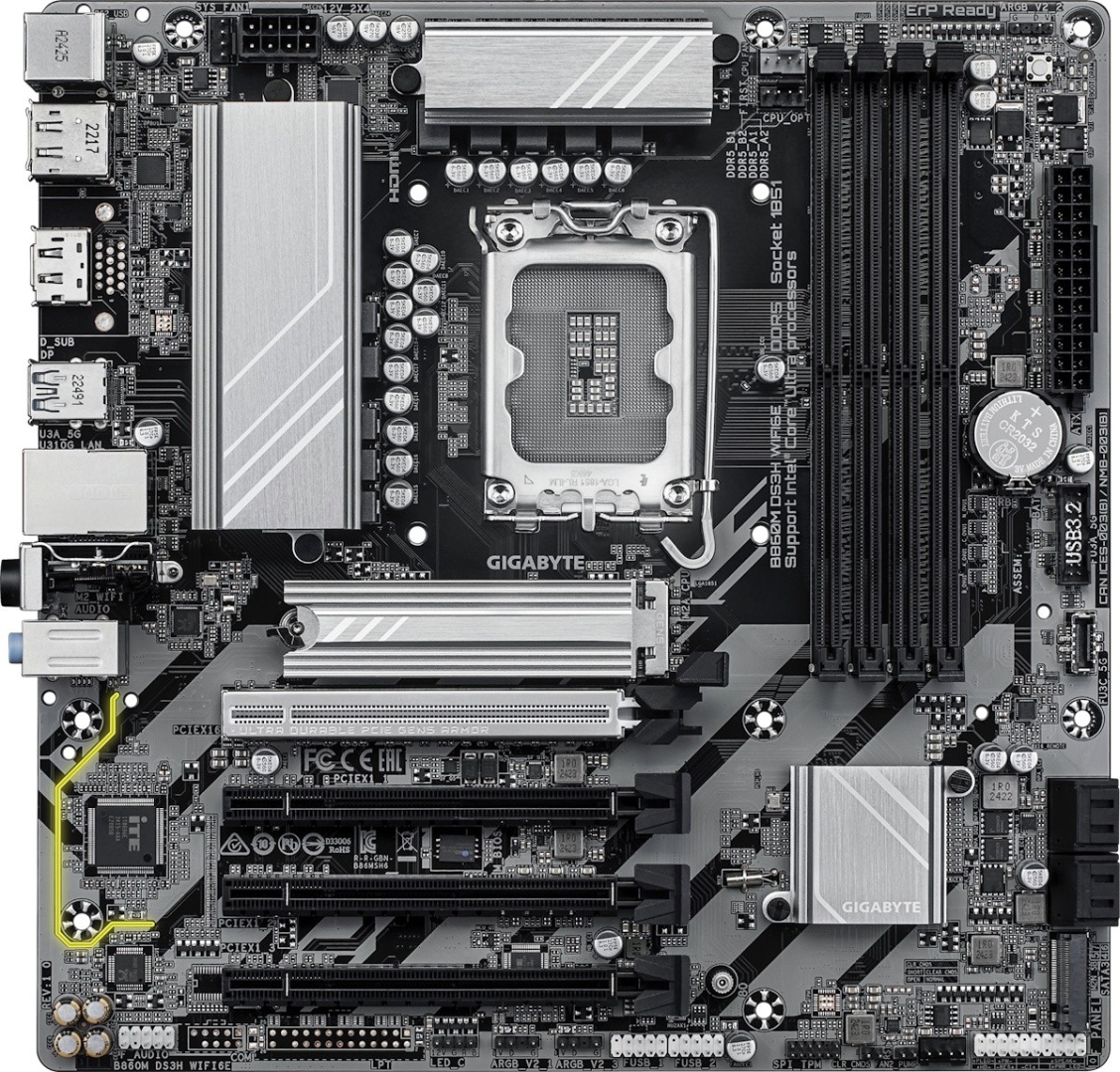 Материнская плата GIGABYTE B860M DS3H WIFI6E