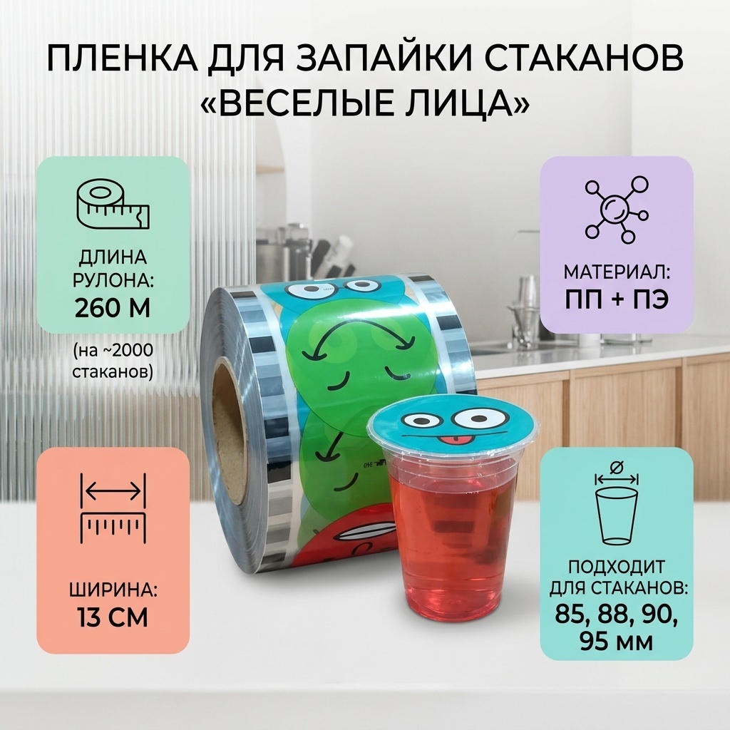 Термоусадочная пленка 571327673 полипропилен, полиэтилен 26000 см 2000 шт