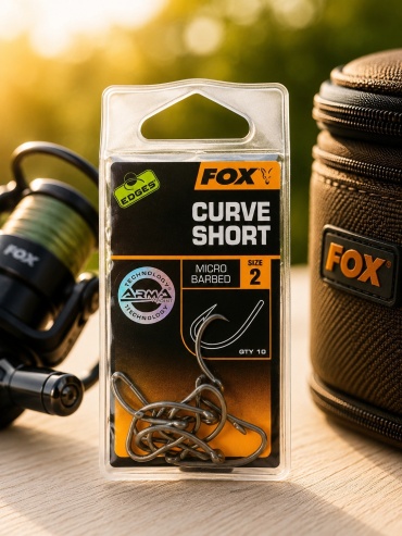 Крючок для рыбалки FOX EDGES Curve Short №2 CHK206 карповый черный 10 шт
