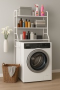Стеллаж над стиральной машиной AGREED, 55x25x160 см, белый