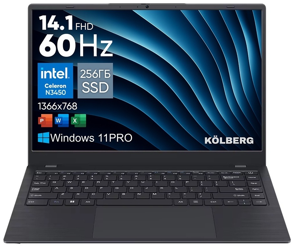 Ноутбук KOLBERG K1 Light 14.1" / 12 Гб / SSD 256 Гб / Win 11 Pro / 2000000013855