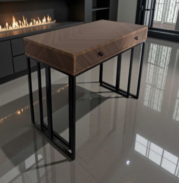 Стол консоль-трансформер KAGU-SHOP Loft transform, 400х110x75 см, МДФ, коричневый
