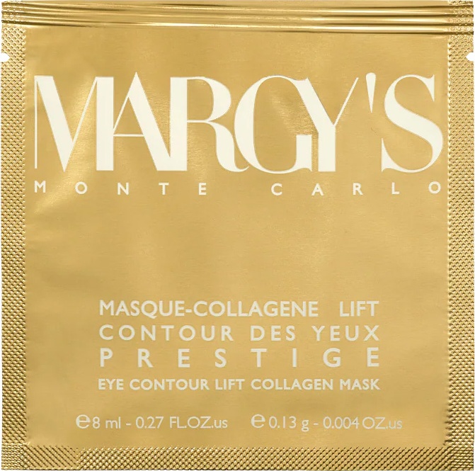 Маска для лица Margys Monte Carlo натуральные коллагеновые волокна Eye Contour Lift Collagen Mask 5 шт по 8 мл