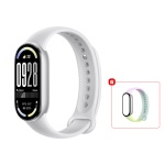 Фитнес-браслет Xiaomi Smart Band 10 серебристый &#43; подарок