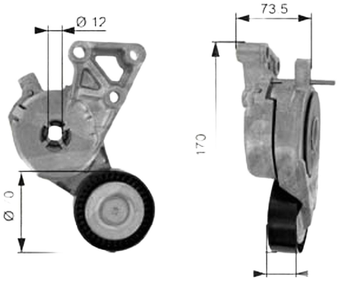 Gates ролик натяжной T38148