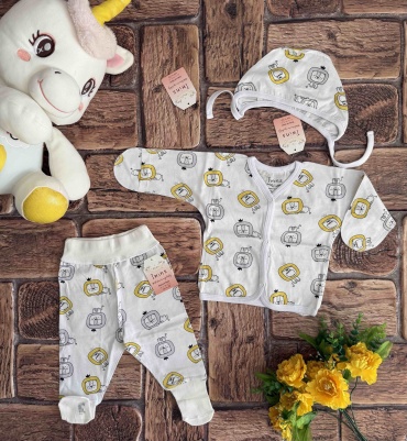 Комплект Twins Textile белый, желтый
