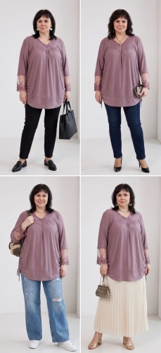 Туника FASHION бледно-розовый